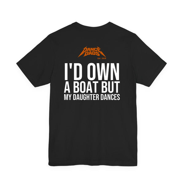 Black Dance Dads tee with 