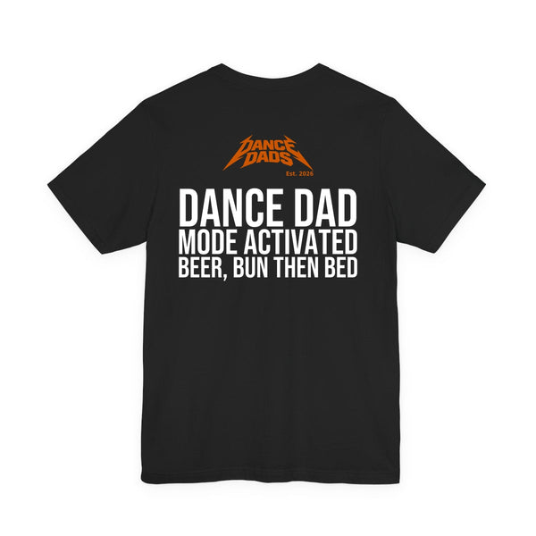 Black Dance Dads tee with 